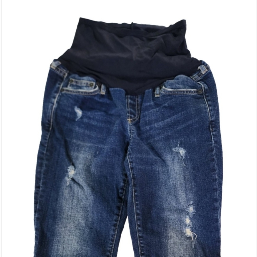 Gap 1969 Maternity Authentic True Skinny Jeans Dark Wash Size 27